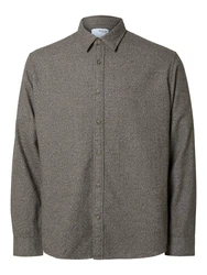 SELECTED HOMME Hemd SLHOwen schoko