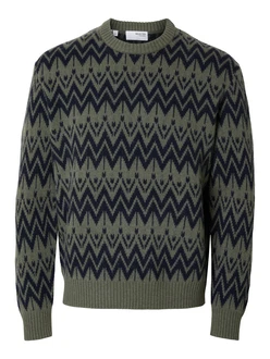 SELECTED HOMME Pullover SLHPine navy/dunkelgrn SELECTED HOMME Pullover SLHPine navy/dunkelgrn