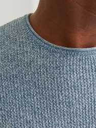 JACK & JONES Pullover JJECooper blaumeliert