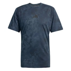 adidas Performance T-Shirt POWER AOP TEE dunkelblau/schwarz/weiß