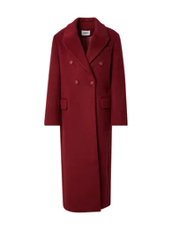Zimní kabát burgundská červeň
