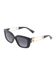 Sonnenbrille gold / violettblau / schwarz