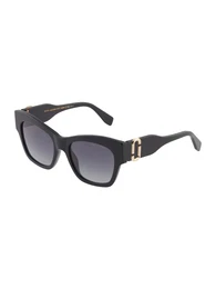 Sonnenbrille gold / schwarz