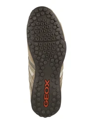 Geox U Snake K Herren Sneaker Schnürschuh camel/taupe/wei