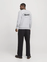 Jack & Jones Sweatshirt JJEBRADLEY GRAPHIC SWEAT CREW NOOS Grau/Grau/Grau/Grau/Grau/Grau/Grau/Grau/Grau/Grau/Grau/Grau/Grau/Grau/Grau/Grau