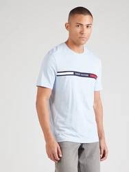TOMMY HILFIGER T-Shirt navy / hellblau / rot / weiß