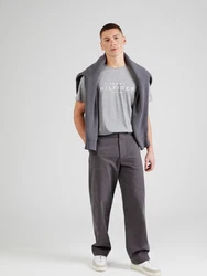 TOMMY HILFIGER T-Shirt graumeliert/weiß