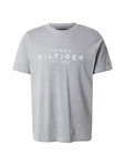 TOMMY HILFIGER T-Shirt graumeliert/weiß
