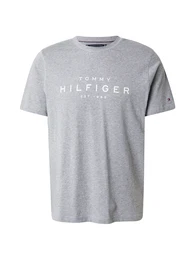 T-Shirt graumeliert / wei