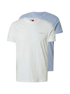 Tommy Jeans T-Shirt hellblau/weiß