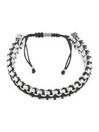 Armband schwarz / silber