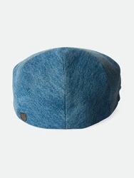 Brixton Schiebermütze blaues Denim / Karamell