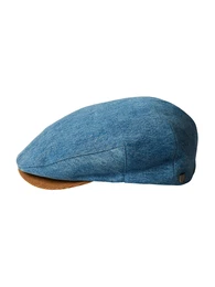 Schiebermtze blue denim / karamell