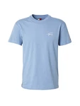 Tommy Jeans T-Shirt TJM REG SIGNATURE TEE EXT taubenblau/weiß