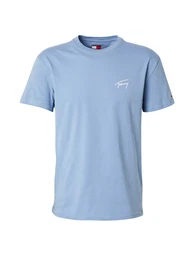 T-Shirt taubenblau / wei