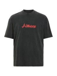 T-Shirt 'DAMIENZ' (GOTS) rot / schwarz / wei