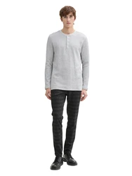 TOM TAILOR DENIM Hose schwarz/schwarzmeliert