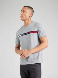 TOMMY HILFIGER T-Shirt marine/grau/rot/weiß