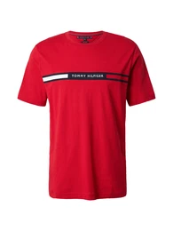 T-Shirt navy / rot / wei