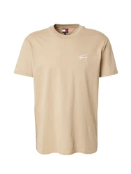 Tommy Jeans T-Shirt TJM REG SIGNATURE TEE EXT beige/weiß