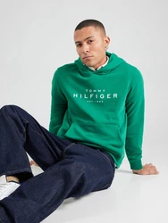 Hoodie Tommy Hilfiger Tommy Hilfiger Hoody mit Logo grn/wei
