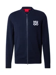 HUGO Strickjacke Solouh navy/weiß