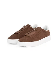TOMMY HILFIGER Sneaker dunkelbraun/weiß