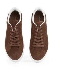 TOMMY HILFIGER Sneaker dunkelbraun/weiß