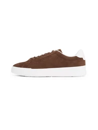 Sneaker dunkelbraun / wei