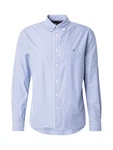 TOMMY HILFIGER Hemd FLEX POPLIN CLASSIC STP RF SHIRT enzian/weiß