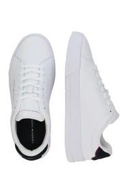 TOMMY HILFIGER Sneaker 'Court Ess' Weiß/Creme/Weiß/Creme/Weiß/Creme/Weiß/Creme/Weiß/Creme/Weiß/Creme/Weiß/Creme/Weiß/Creme/Weiß/Creme/Weiß/Creme/Weiß/Creme/Dunkelblau
