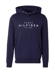 Hoodie Tommy Hilfiger Tommy Hilfiger Hoody mit Logo Dunkelblau/Dunkelblau
