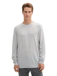 TOM TAILOR Strickpullover graumeliert