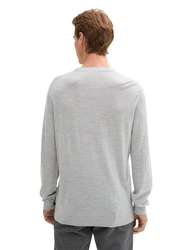 TOM TAILOR Strickpullover graumeliert