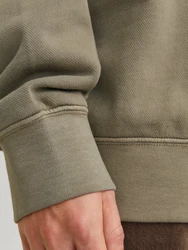 JACK & JONES Sweatshirt 'JJECharge' grau/beige
