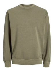 JACK & JONES Sweatshirt 'JJECharge' grau/beige