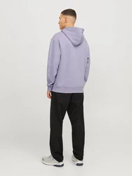 JACK & JONES Sweatshirt 'JJEStar' lavendel/weiß