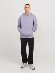 JACK & JONES Sweatshirt 'JJEStar' lavendel/weiß