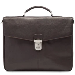 Torrino Aktentasche Leder 38 cm mokka