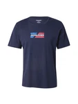Jack & Jones Rundhalsshirt JJECORP GRAPHIC TEE SS O-NECK NOOS mit Logo Print navy / azur / dunkelrot / weiß Jack & Jones Rundhalsshirt JJECORP GRAPHIC TEE SS O-NECK NOOS mit Logo Print navy / azur / dunkelrot / weiß