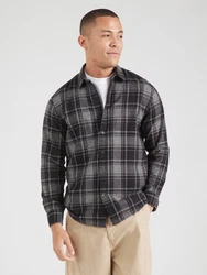 SELECTED HOMME Hemd SLHOwen grau/schwarz
