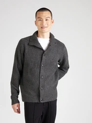 Jack & Jones Premium Strickjacke dunkelgrau