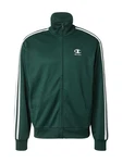 Champion Authentic Athletic Apparel Sweatjacke dunkelgrün/weiß