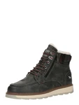 MUSTANG Schnürboots silbergrau/dunkelgrau/dunkelrot/schwarz