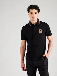 BOSS Poloshirt 'C-Parris 10' dunkelbeige/rot/schwarz