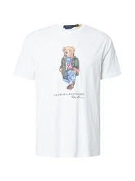 T-Shirt royalblau / cappuccino / khaki / wei