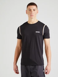 BOSS Sportshirt 'TOC' kitt/schwarz/weiß