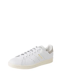 ADIDAS ORIGINALS Flacher Sneaker aus Leder Stan Smith hellgrau / weiß