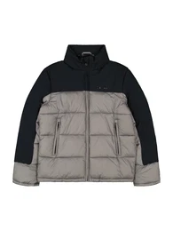 Winterjacke grau / schwarz