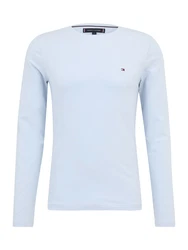 TOMMY HILFIGER Shirt STRETCH SLIM FIT LONG SLEEVE hellblau/blau (breezy blau)